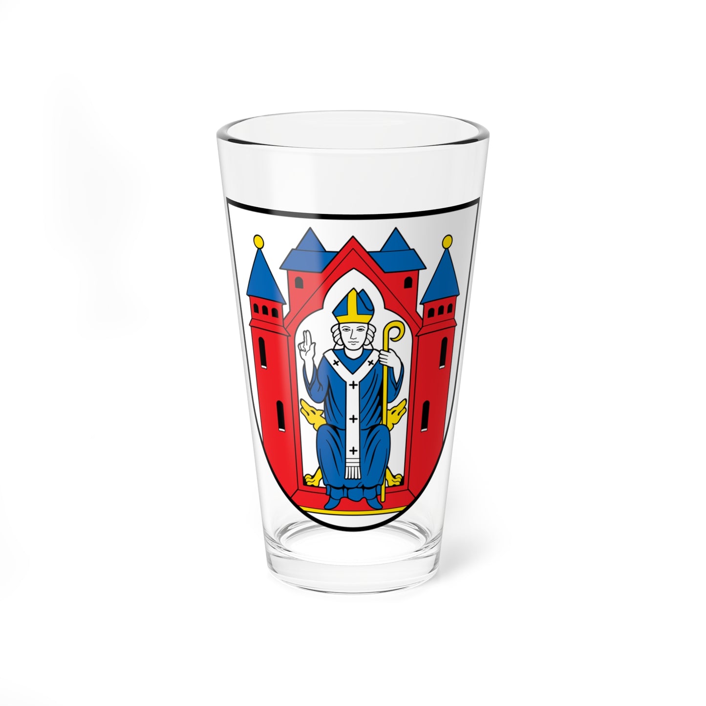 DEU Aschaffenburg COA (Germany) (Coat of Arms) Pint Glass 16oz