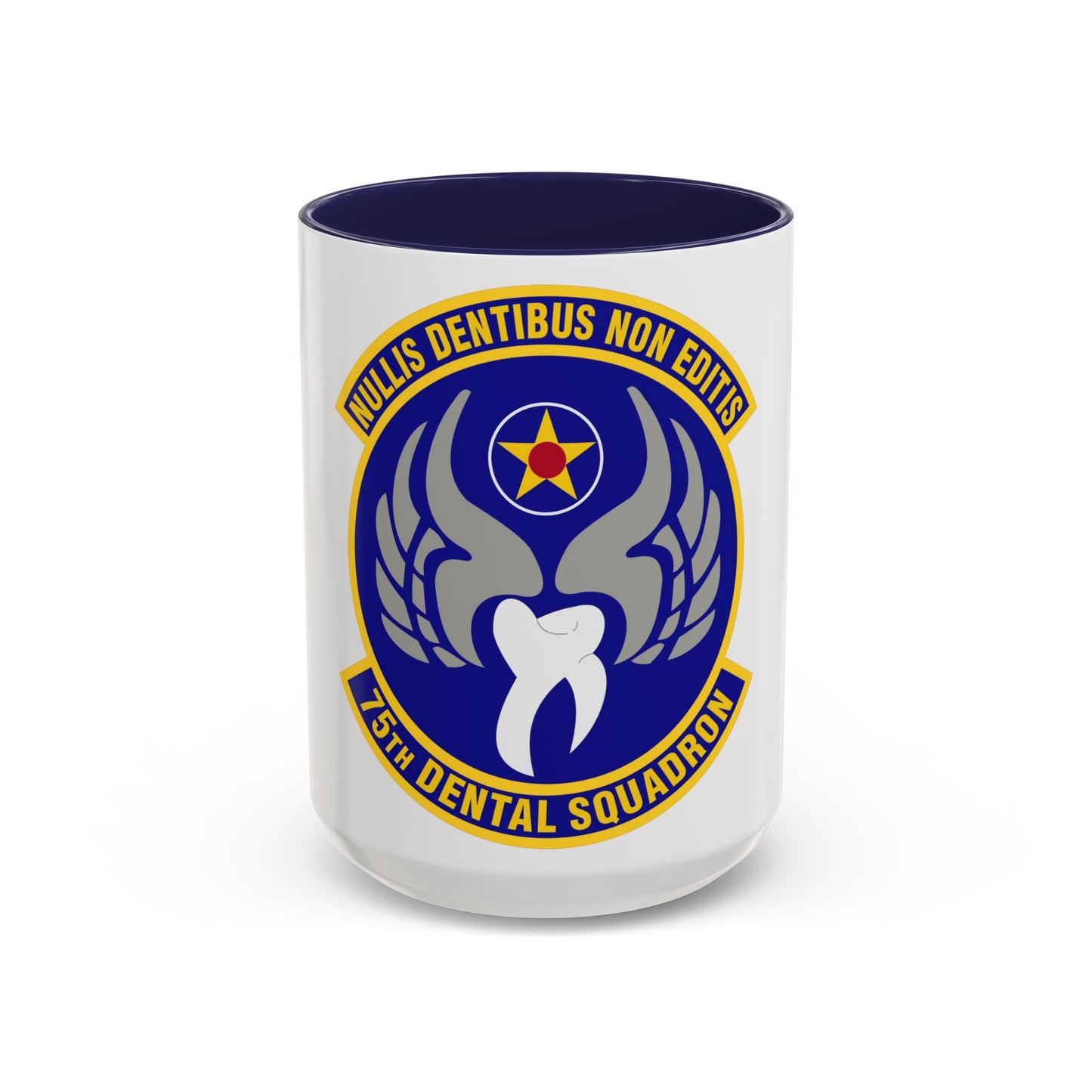 Tasse à café décorative du 75e escadron dentaire (US Air Force)