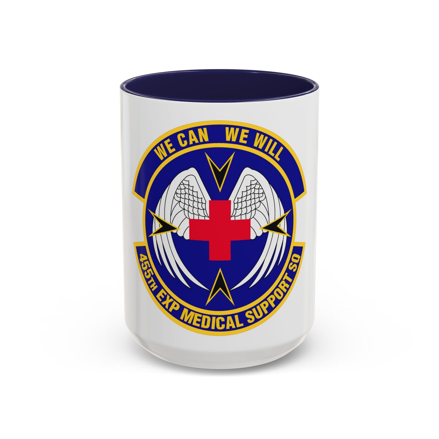 455th Expeditionary Medical Support Squadron (U.S. Air Force) Accent Coffee Mug