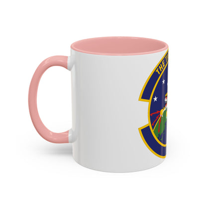 614 Air and Space Communications Squadron AFSPC (U.S. Air Force) Accent Coffee Mug