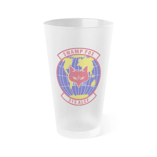 315th Airlift Control Flight (U.S. Air Force) Frosted Pint Glass 16oz-16oz-Frosted-Go Mug Yourself