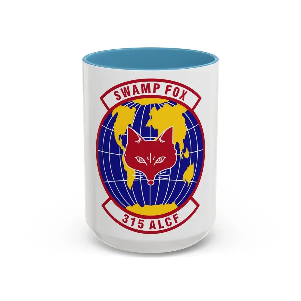 315th Airlift Control Flight (U.S. Air Force) Accent Coffee Mug 15oz Light Blue - Go Mug Yourself