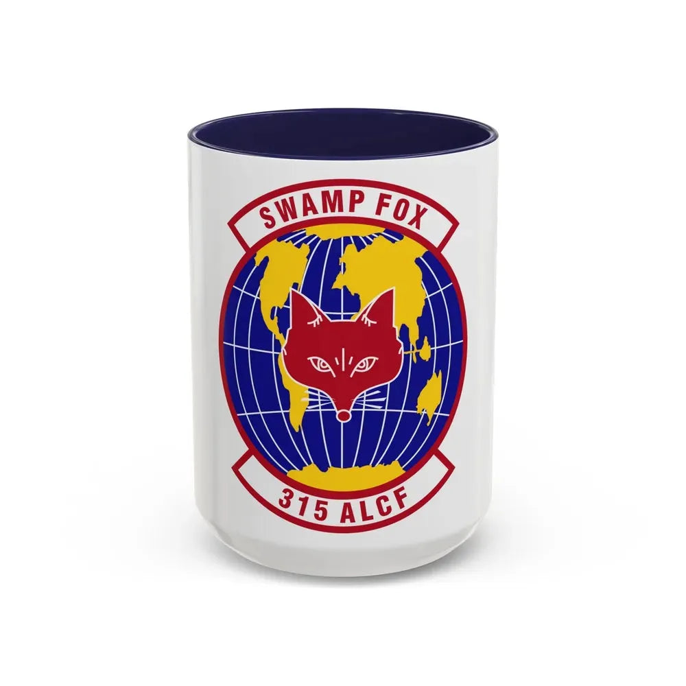 315th Airlift Control Flight (U.S. Air Force) Accent Coffee Mug 15oz Navy - Go Mug Yourself