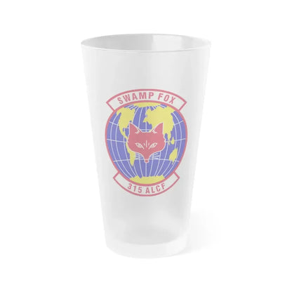 315th Airlift Control Flight (U.S. Air Force) Frosted Pint Glass 16oz 16oz Frosted - Go Mug Yourself