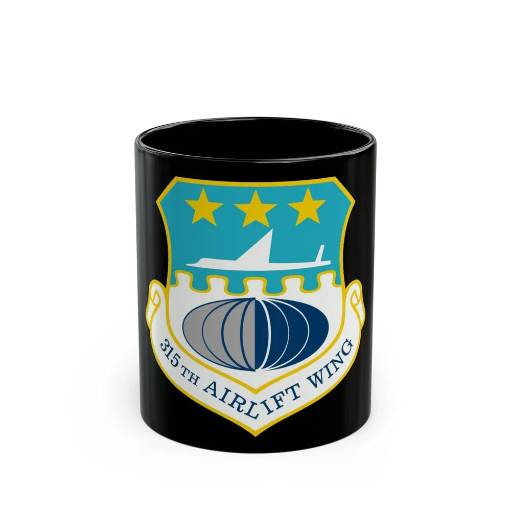 315th Airlift Wing (U.S. Air Force) Black Coffee Mug-11oz-Go Mug Yourself