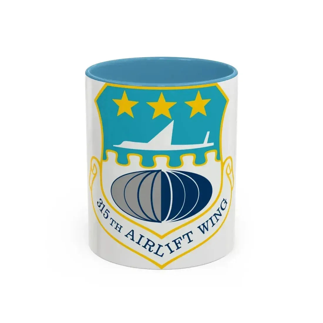 315th Airlift Wing (U.S. Air Force) Accent Coffee Mug 11oz Light Blue - Go Mug Yourself