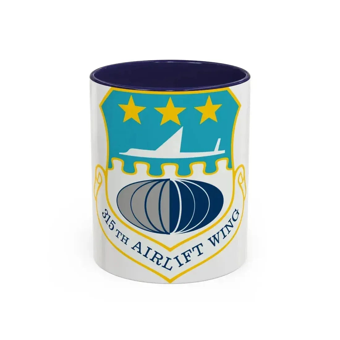 315th Airlift Wing (U.S. Air Force) Accent Coffee Mug 11oz Navy - Go Mug Yourself