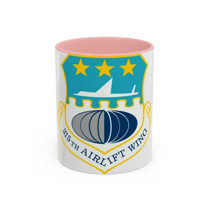 315th Airlift Wing (U.S. Air Force) Accent Coffee Mug 11oz Pink - Go Mug Yourself