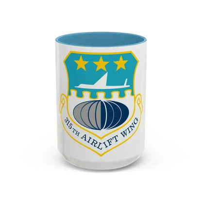 315th Airlift Wing (U.S. Air Force) Accent Coffee Mug 15oz Light Blue - Go Mug Yourself