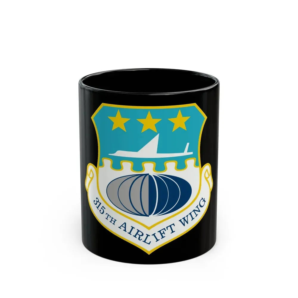315th Airlift Wing (U.S. Air Force) Black Coffee Mug 11oz - Go Mug Yourself