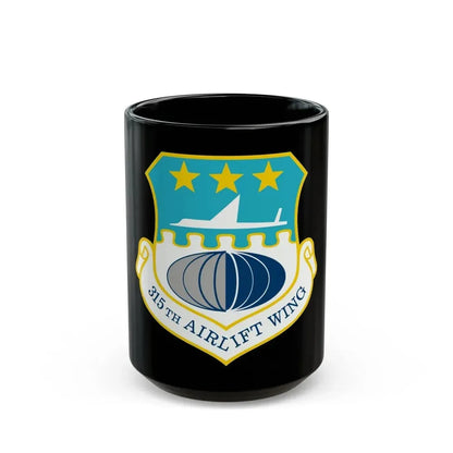 315th Airlift Wing (U.S. Air Force) Black Coffee Mug 15oz - Go Mug Yourself
