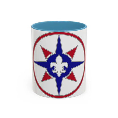 316 Sustainment Command (U.S. Army) Accent Coffee Mug 11oz Light Blue - Go Mug Yourself