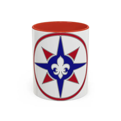 316 Sustainment Command (U.S. Army) Accent Coffee Mug 11oz Red - Go Mug Yourself