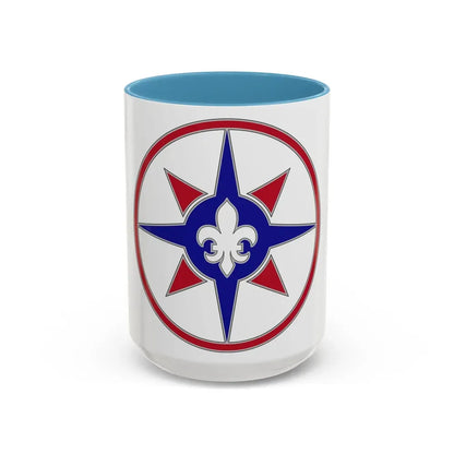 316 Sustainment Command (U.S. Army) Accent Coffee Mug 15oz Light Blue - Go Mug Yourself