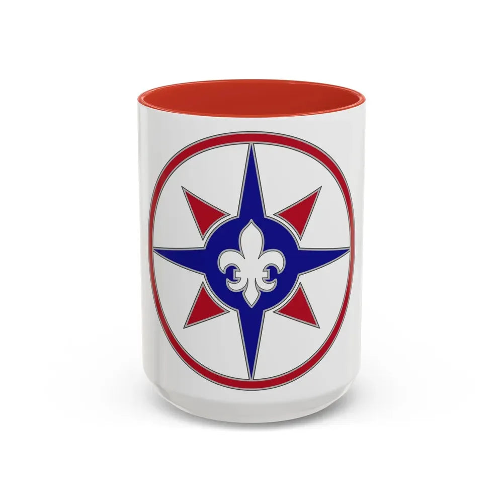 316 Sustainment Command (U.S. Army) Accent Coffee Mug 15oz Red - Go Mug Yourself