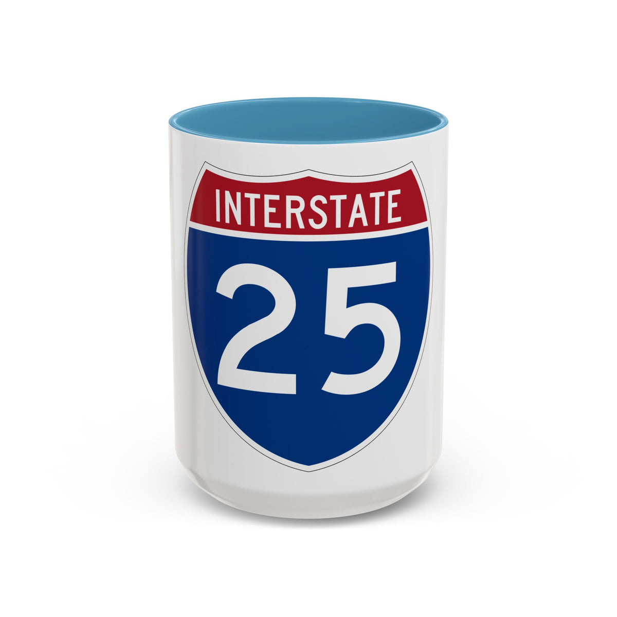 Interstate 25 (U.S. Highways) Accent Coffee Mug
