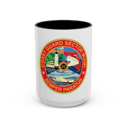 USCG Sector Miami (U.S. Coast Guard) Accent Coffee Mug