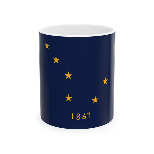 Flag of Alaska Benny Benson Original Design (United States) White Coffee Mug