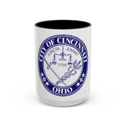 Seal of the City of Cincinnati (Ohio) - Accent Coffee Mug