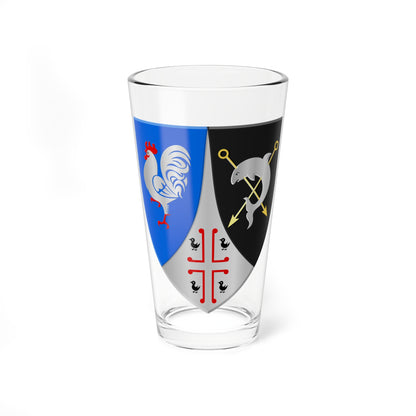 De Haan wapen (Belgium) (Coat of Arms) Pint Glass 16oz