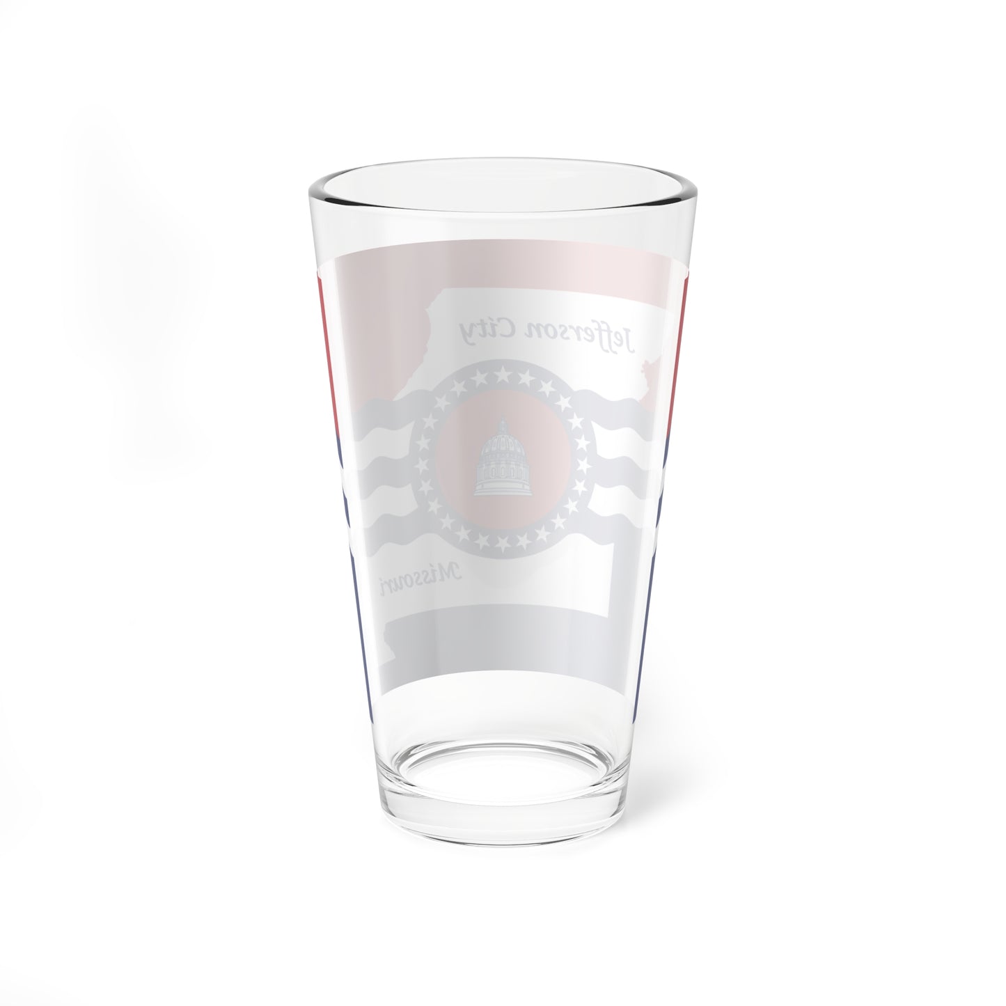 Flag of Jefferson City Missouri (United States) Pint Glass 16oz