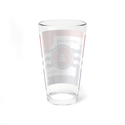 Flag of Jefferson City Missouri (United States) Pint Glass 16oz