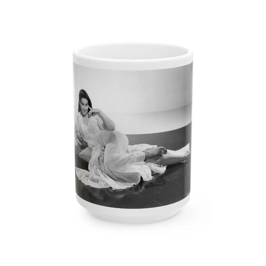 Kathryn Grant #139 (Vintage Female Icon) White Coffee Mug-15oz-Go Mug Yourself