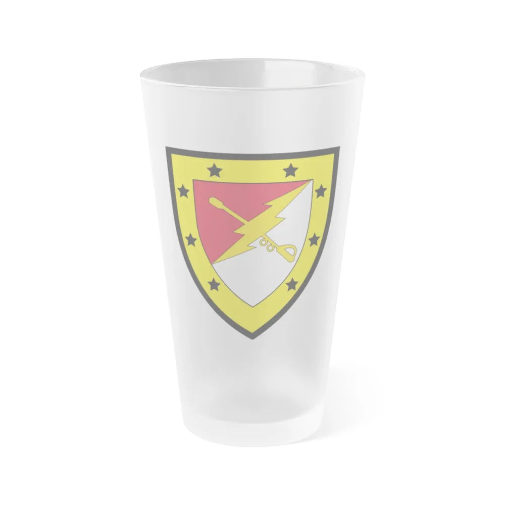 316th Cavalry Brigade (U.S. Army) Frosted Pint Glass 16oz-Go Mug Yourself