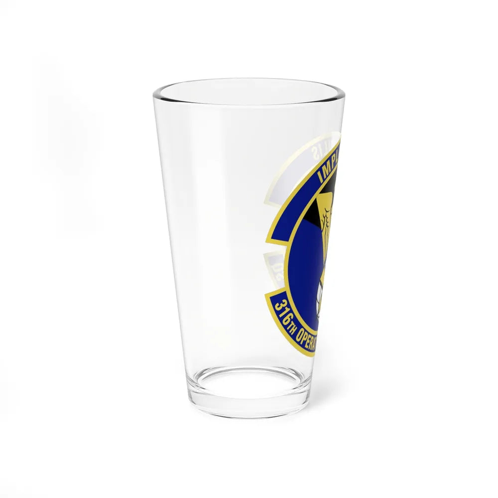 316th Operations Support Squadron (U.S. Air Force) Pint Glass 16oz-Go Mug Yourself