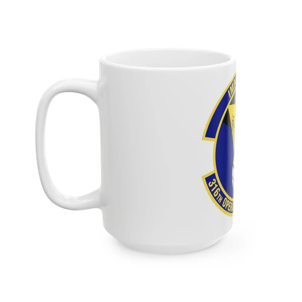 316th Operations Support Squadron (U.S. Air Force) White Coffee Mug-Go Mug Yourself