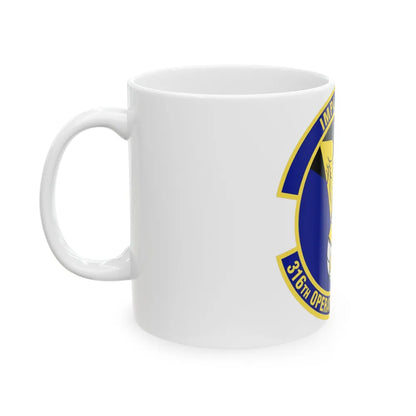 316th Operations Support Squadron (U.S. Air Force) White Coffee Mug-Go Mug Yourself