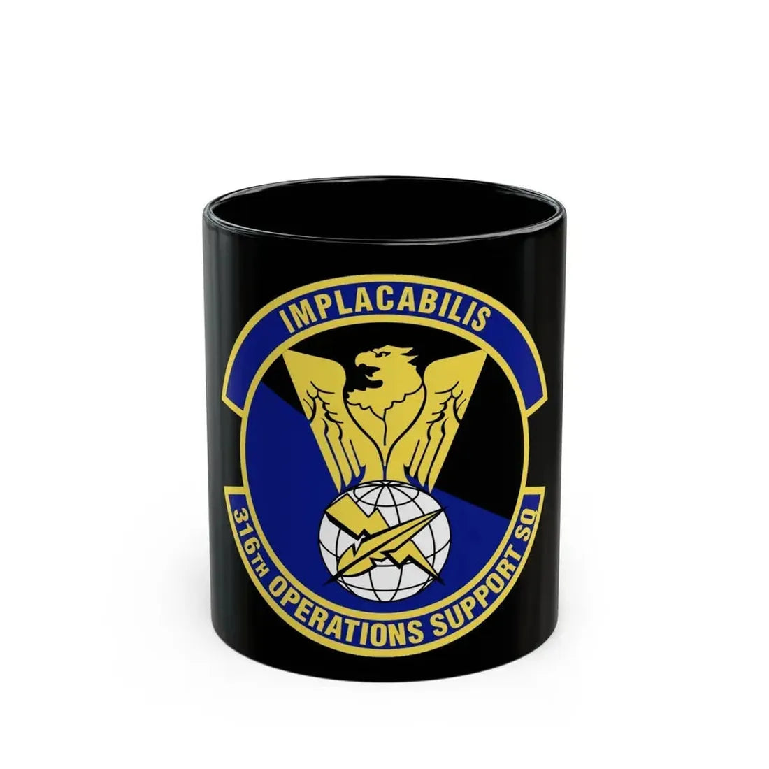 316th Operations Support Squadron (U.S. Air Force) Black Coffee Mug 11oz - Go Mug Yourself
