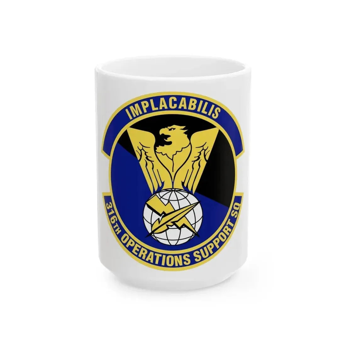 316th Operations Support Squadron (U.S. Air Force) White Coffee Mug 15oz - Go Mug Yourself