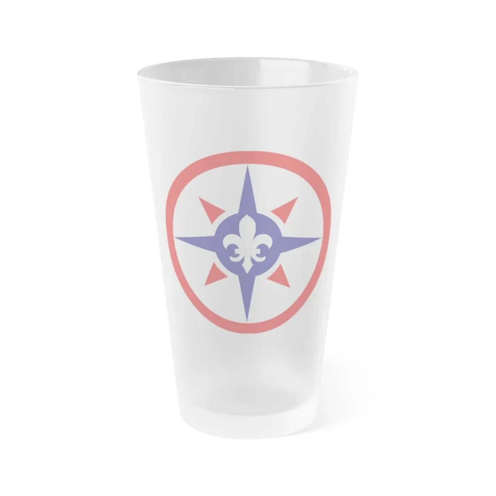 316th Sustainment Command Expeditionary (U.S. Army) Frosted Pint Glass 16oz-Go Mug Yourself