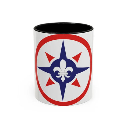 316th Sustainment Command Expeditionary (U.S. Army) Accent Coffee Mug 11oz Black - Go Mug Yourself
