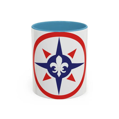 316th Sustainment Command Expeditionary (U.S. Army) Accent Coffee Mug 11oz Light Blue - Go Mug Yourself
