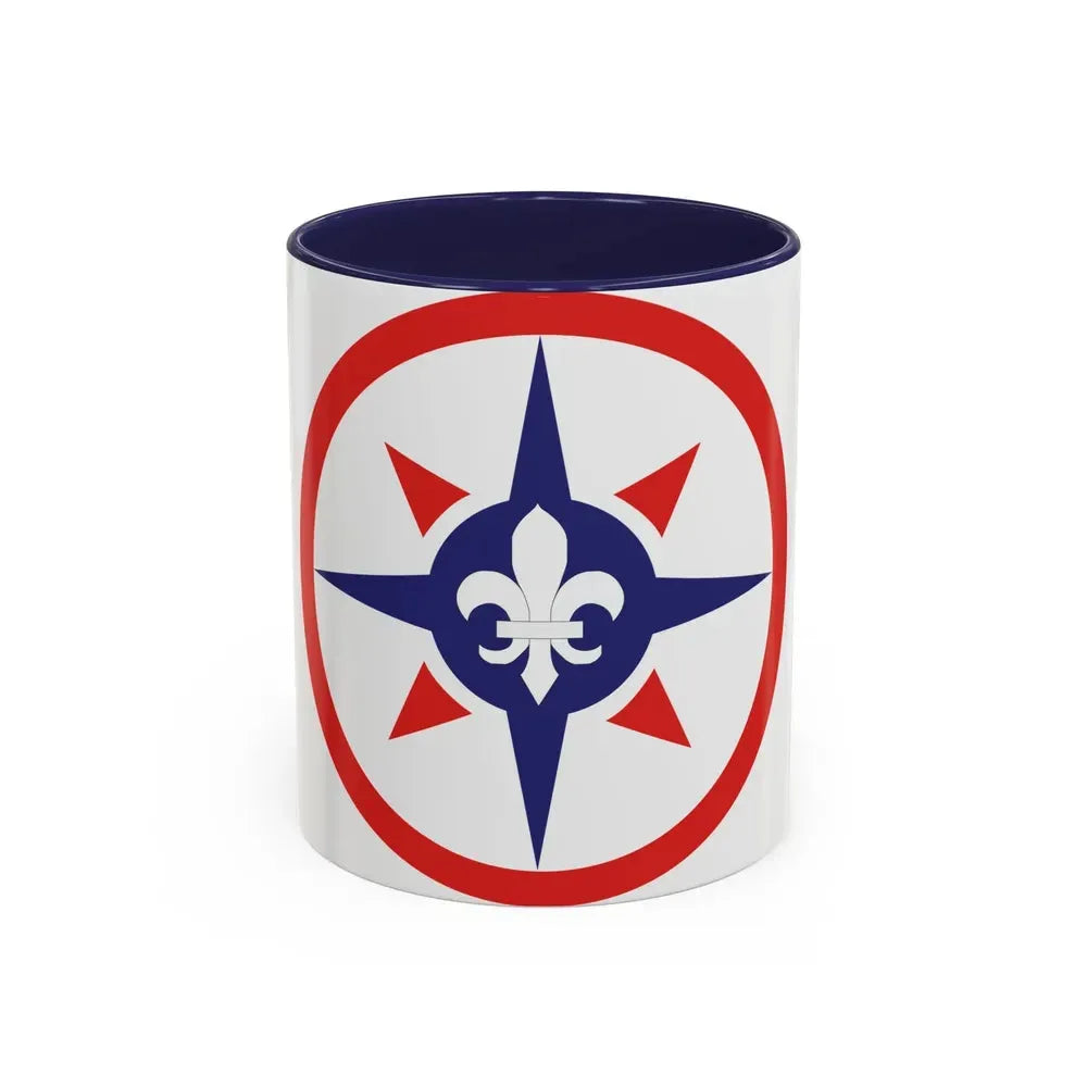 316th Sustainment Command Expeditionary (U.S. Army) Accent Coffee Mug 11oz Navy - Go Mug Yourself