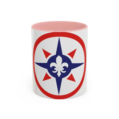 316th Sustainment Command Expeditionary (U.S. Army) Accent Coffee Mug 11oz Pink - Go Mug Yourself