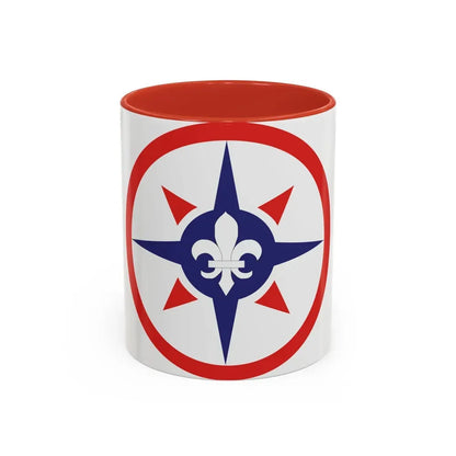 316th Sustainment Command Expeditionary (U.S. Army) Accent Coffee Mug 11oz Red - Go Mug Yourself