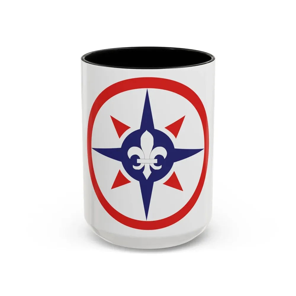 316th Sustainment Command Expeditionary (U.S. Army) Accent Coffee Mug 15oz Black - Go Mug Yourself