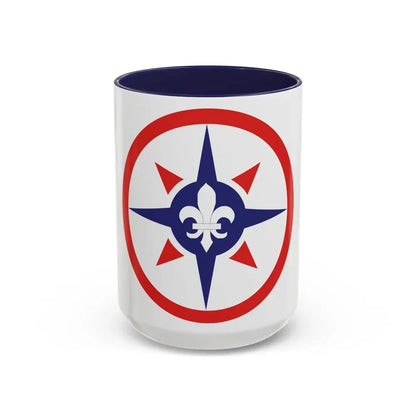 316th Sustainment Command Expeditionary (U.S. Army) Accent Coffee Mug 15oz Navy - Go Mug Yourself