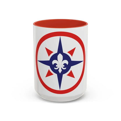 316th Sustainment Command Expeditionary (U.S. Army) Accent Coffee Mug 15oz Red - Go Mug Yourself