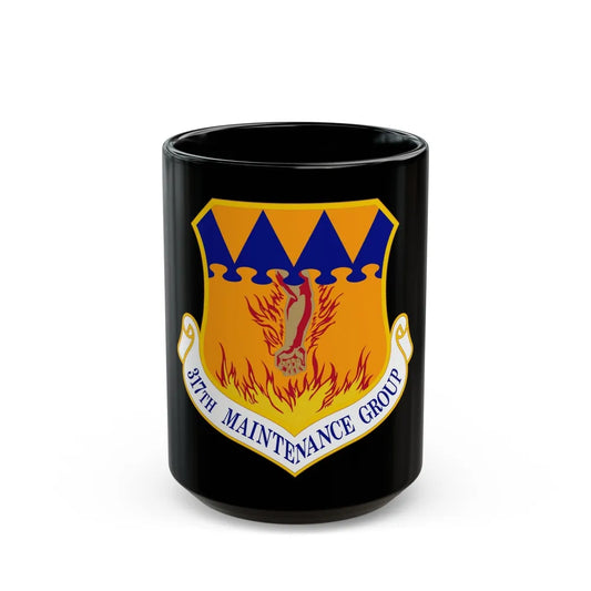 317 Maintenance Group AMC (U.S. Air Force) Black Coffee Mug-15oz-Go Mug Yourself