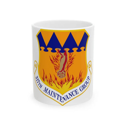 317 Maintenance Group AMC (U.S. Air Force) White Coffee Mug-11oz-Go Mug Yourself