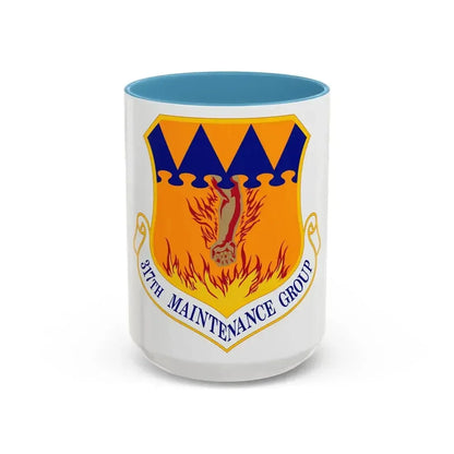 317 Maintenance Group AMC (U.S. Air Force) Accent Coffee Mug 15oz Light Blue - Go Mug Yourself