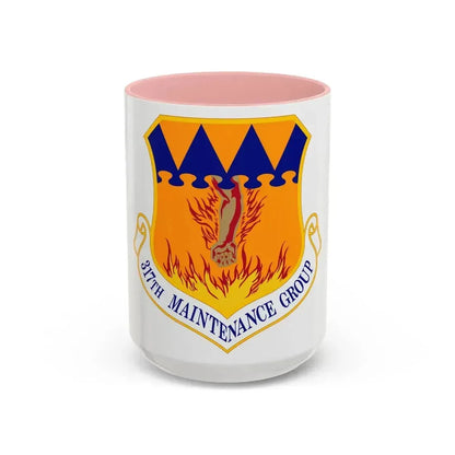 317 Maintenance Group AMC (U.S. Air Force) Accent Coffee Mug 15oz Pink - Go Mug Yourself