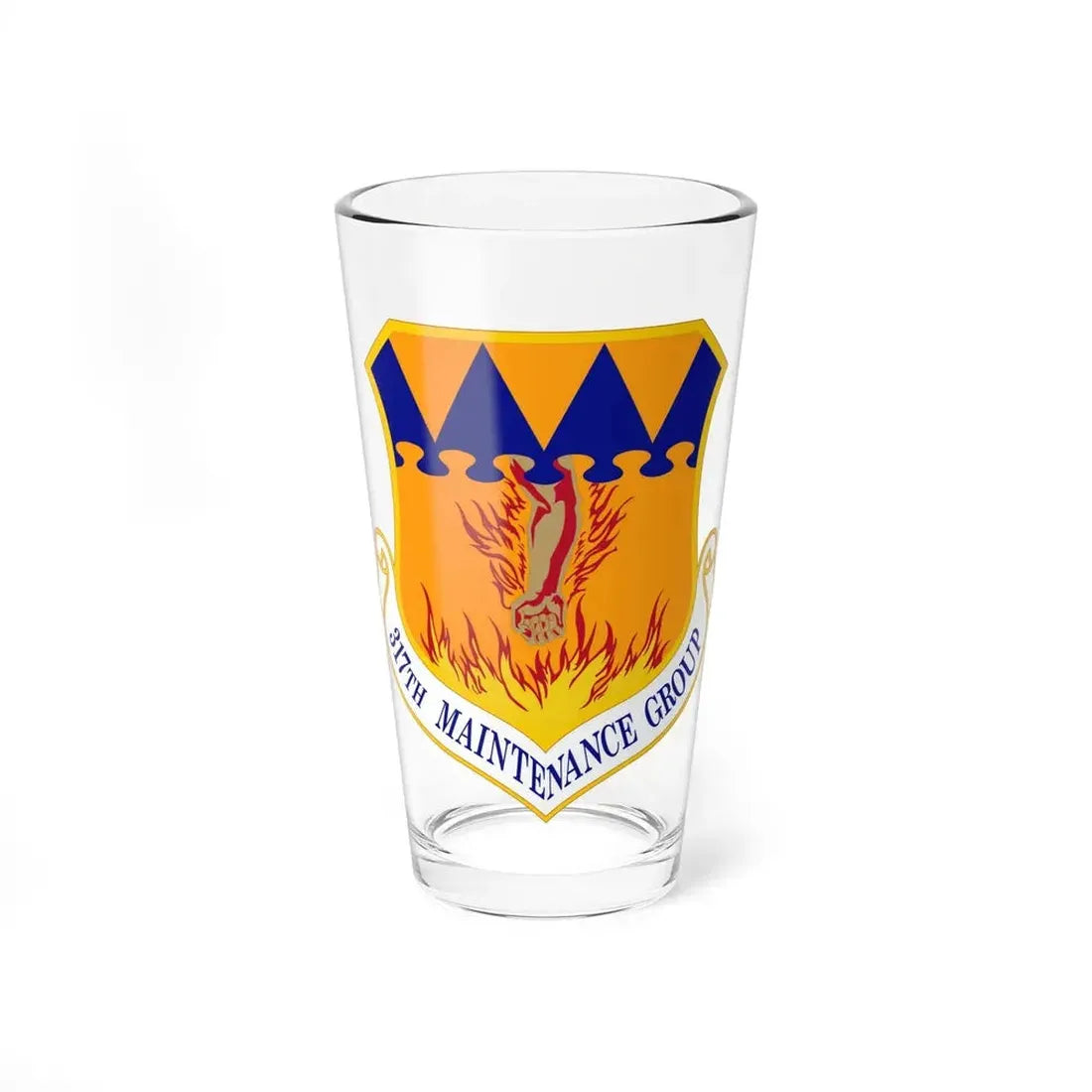 317 Maintenance Group AMC (U.S. Air Force) Pint Glass 16oz 16oz - Go Mug Yourself
