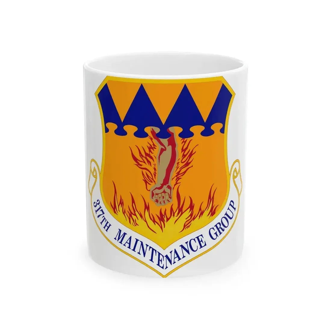 317 Maintenance Group AMC (U.S. Air Force) White Coffee Mug 11oz - Go Mug Yourself