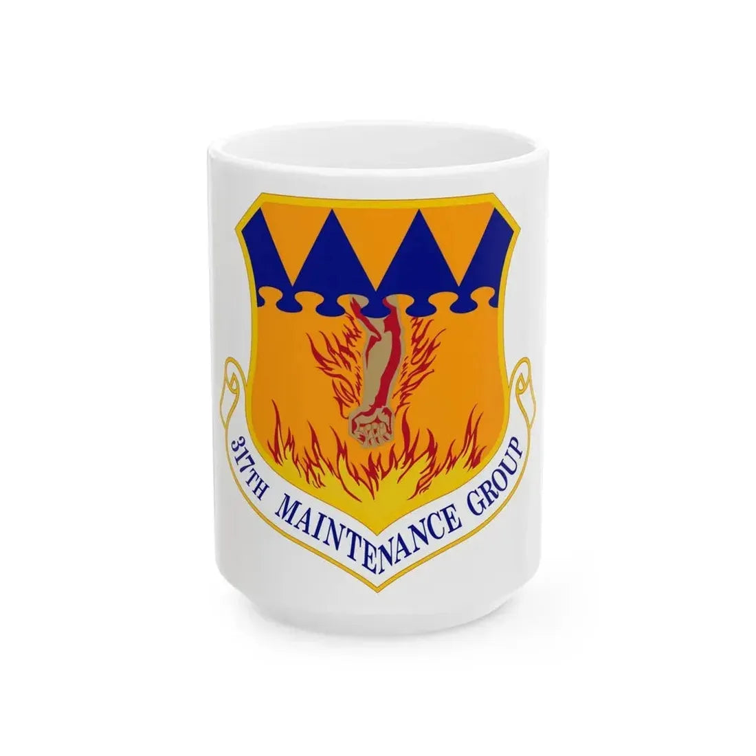 317 Maintenance Group AMC (U.S. Air Force) White Coffee Mug 15oz - Go Mug Yourself
