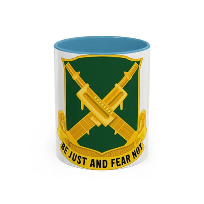 317 Military Police Battalion (U.S. Army) Accent Coffee Mug 11oz Light Blue - Go Mug Yourself